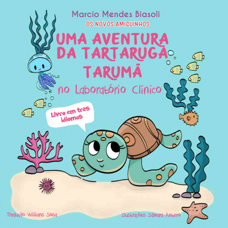 Uma aventura da tartaruga Tarumã no laboratório clínico